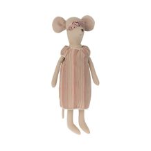 maileg Knuffelmuis Medium muis met nachtjapon