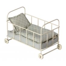 maileg Poppenhuisaccessoire Bed met bedtextiel